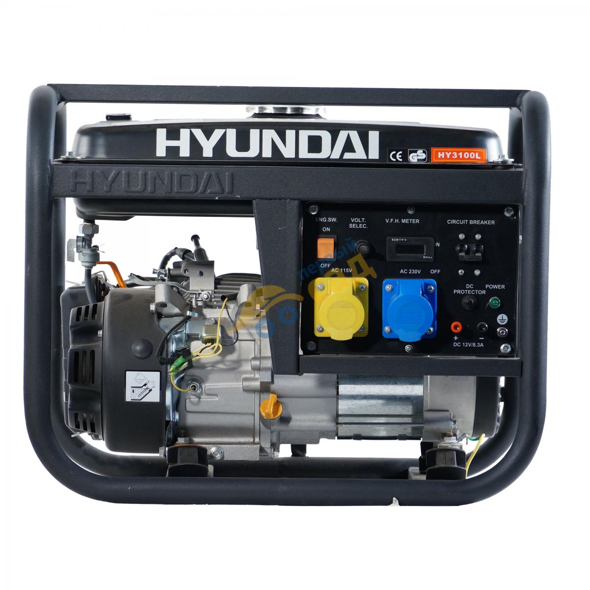 бензиновый генератор hyundai hy3100 se